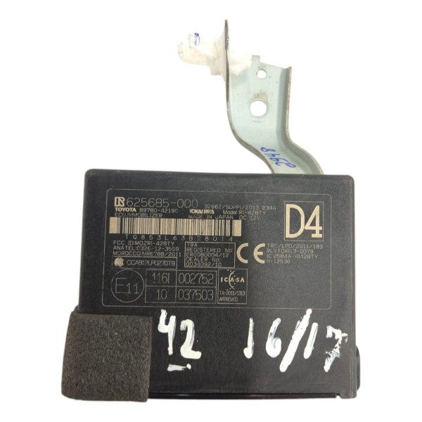 Modulo Imobilizador Toyota Corolla 2.0 2015 2016 2017 A 2019