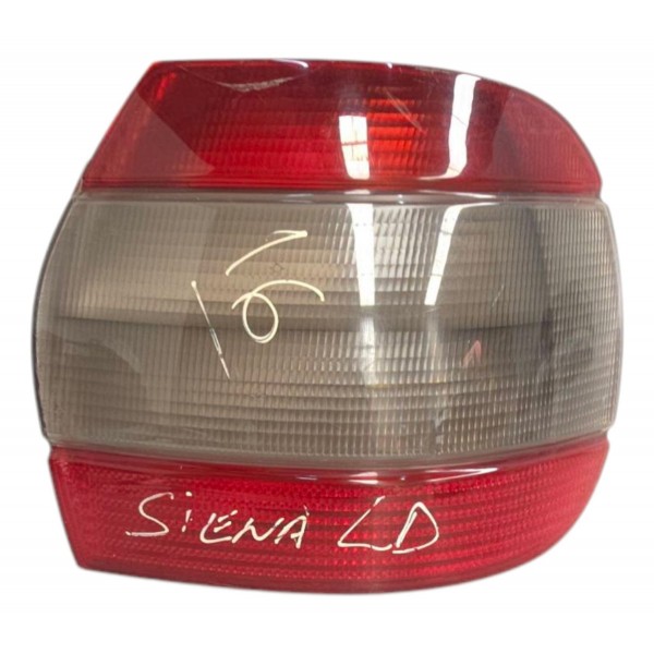 Lanterna Traseira Direita Fiat Siena 1999 2000 Com Detalhe Direito/passageiro Vermelho