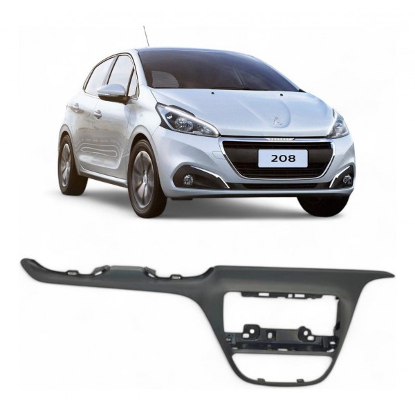 Moldura Acabamento Painel Central Peugeot 208 1.6 2013 2020