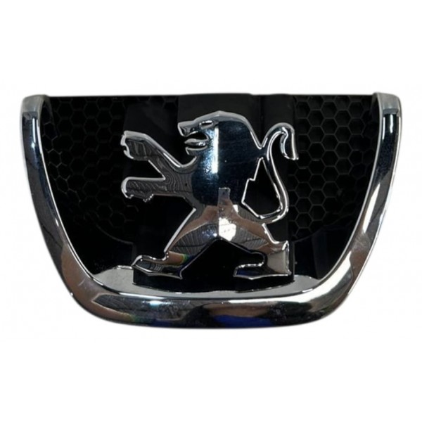 Emblema Peugeot Grade Parachoque Dianteiro 207 2008 A 2014 Preto