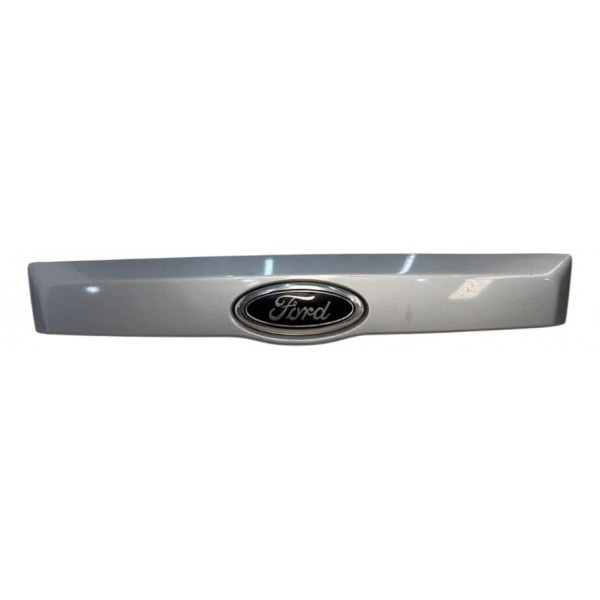 Porta Friso Aplique Suporte Tampa Traseira Ford Ka 2009 2013 Cinza