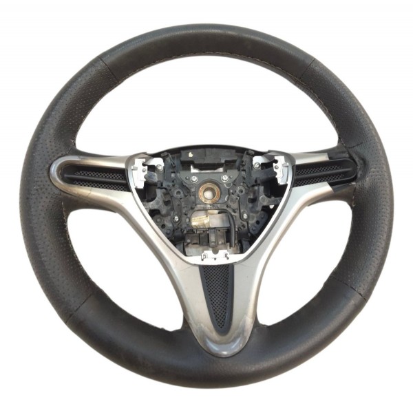 Volante Direção Honda City 2011 2012 Com Detalhe Original Preto