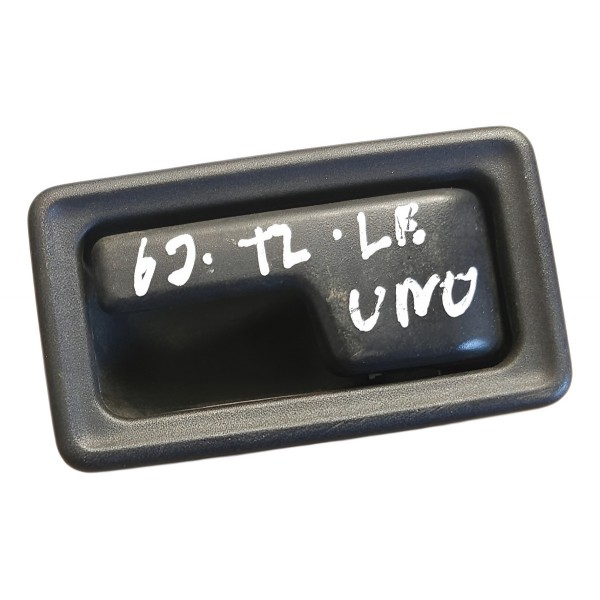 Maçaneta Interna Esquerda Fiat Uno Mille 1984 1985 A 2004 Preto Dianteira/traseira
