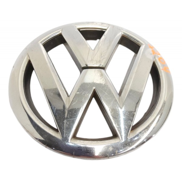 Emblema Dianteiro Grade Gol Saveiro Voyage G5 A G8 Detalhe Cinza